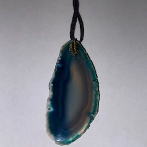 Natural Cross-Sectional Stone Necklace